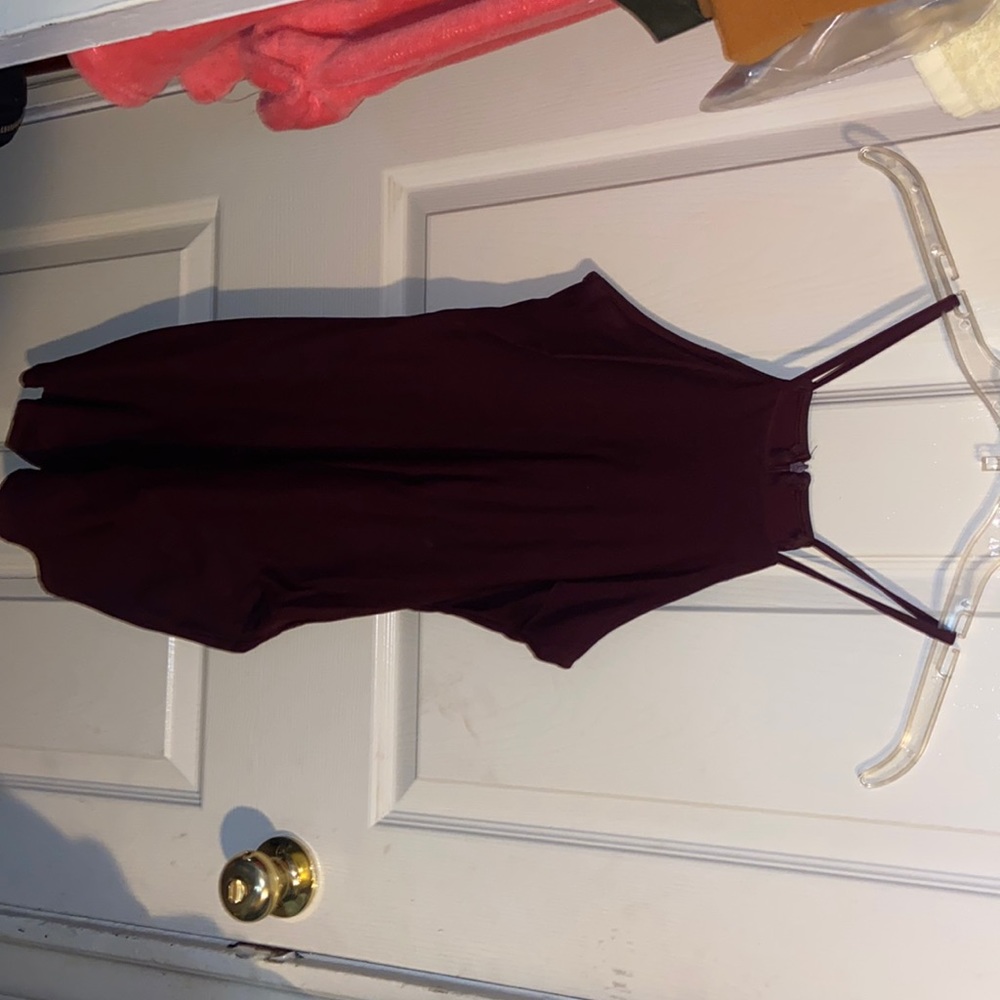 Dark purple dress
